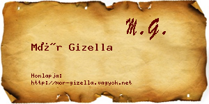 Mór Gizella névjegykártya